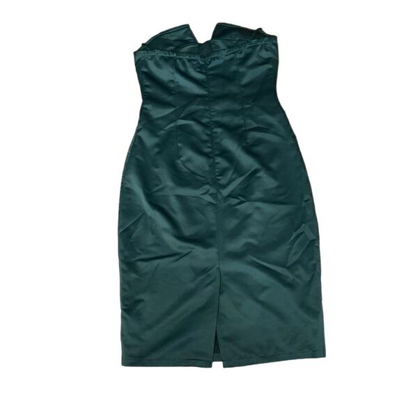 Fab’rik Green Strapless Dress Sz S - Picture 2 of 5